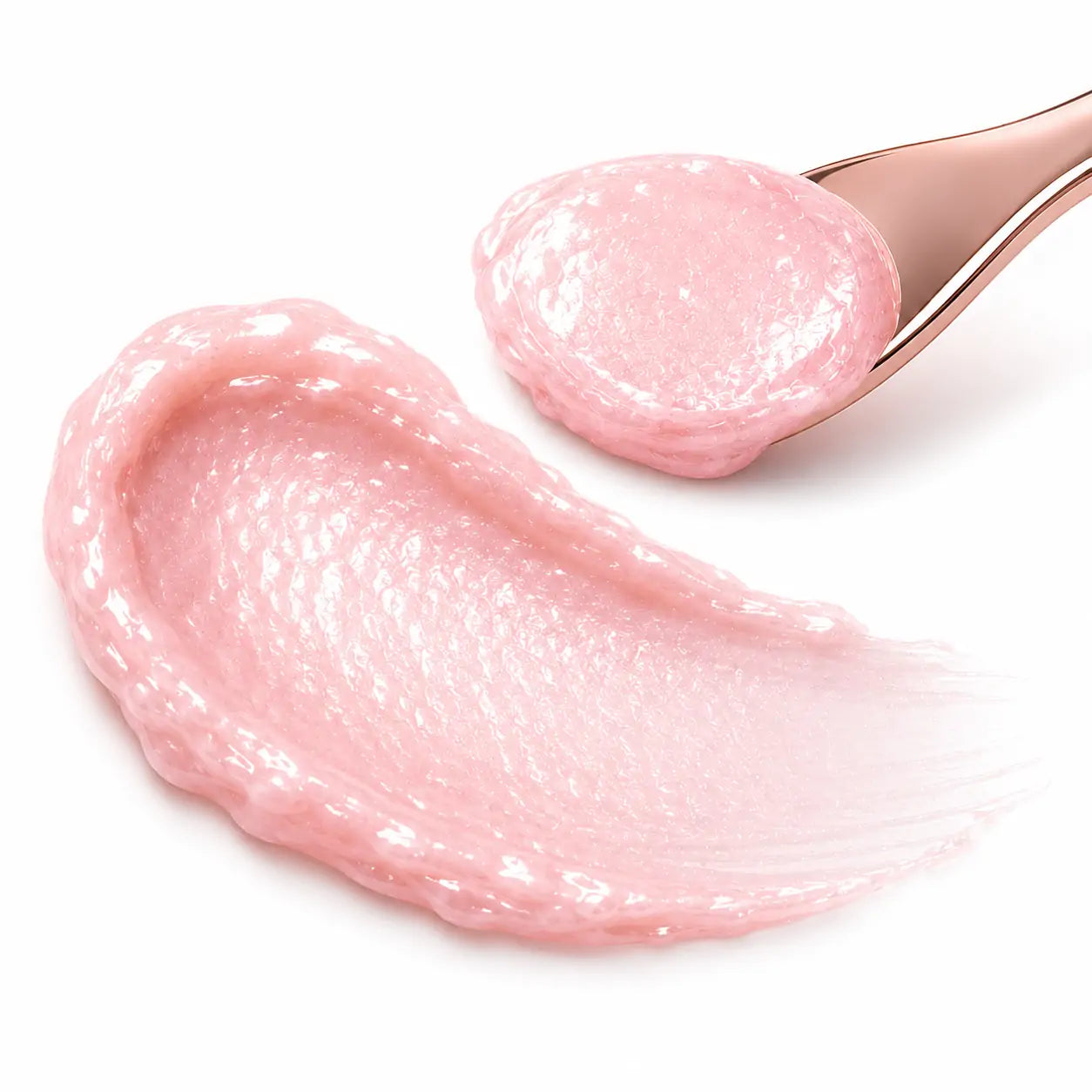 Close da textura cremosa e brilhante do Iluminador Balm O Sfumato™ Rosa Pérola.