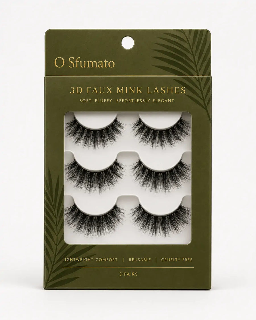 Cílios postiços volumosos O Sfumato com efeito glamouroso