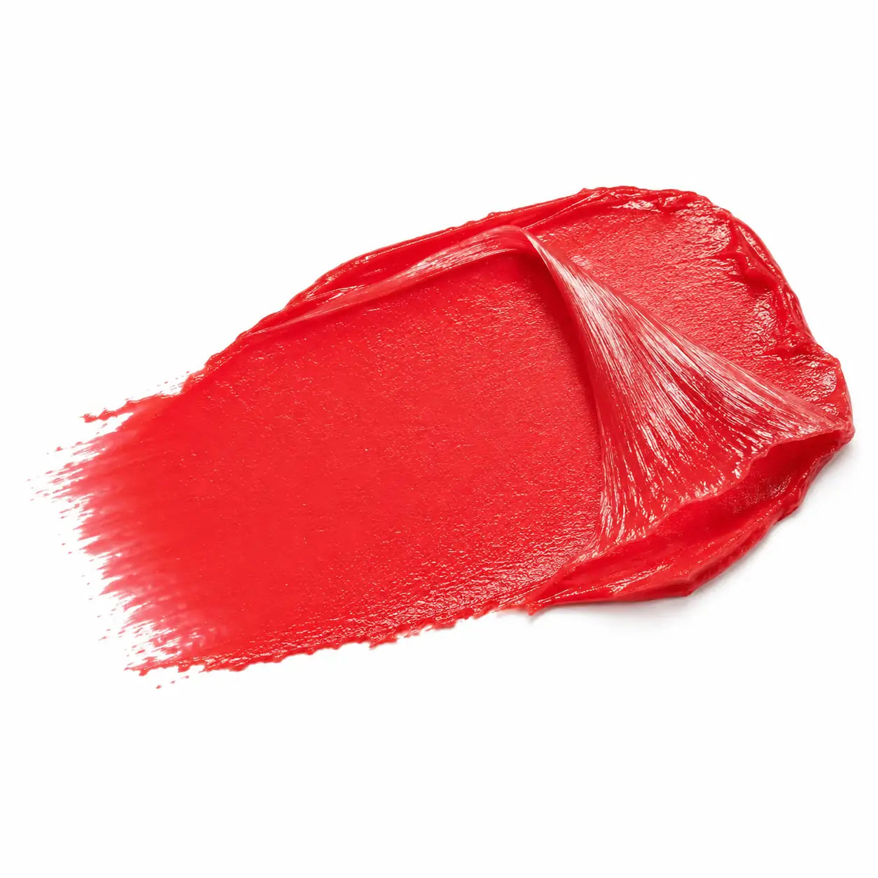 Amostra de cor do O Sfumato Lip Tint Peel Off Vermelho Cereja sobre fundo branco
