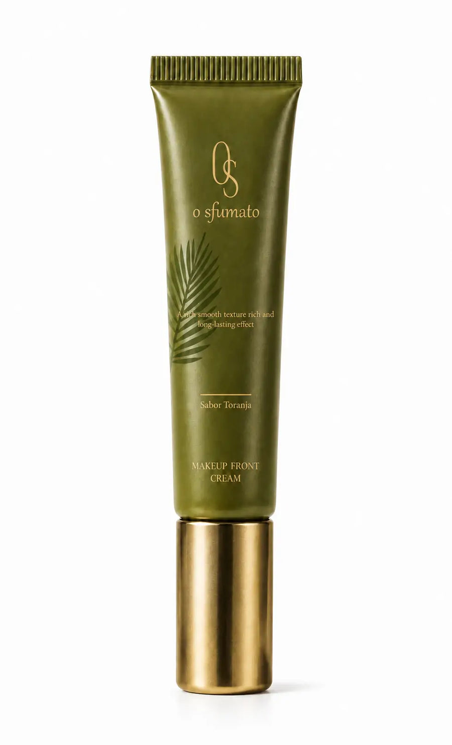 Creme Primer Pré-Maquiagem O Sfumato™ sabor toranja em embalagem verde e dourada sobre fundo branco