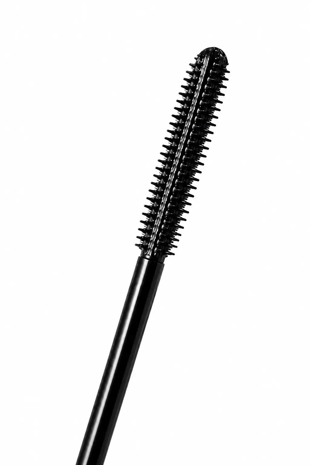 Escova de silicone da máscara para cílios preta O Sfumato™ em fundo branco