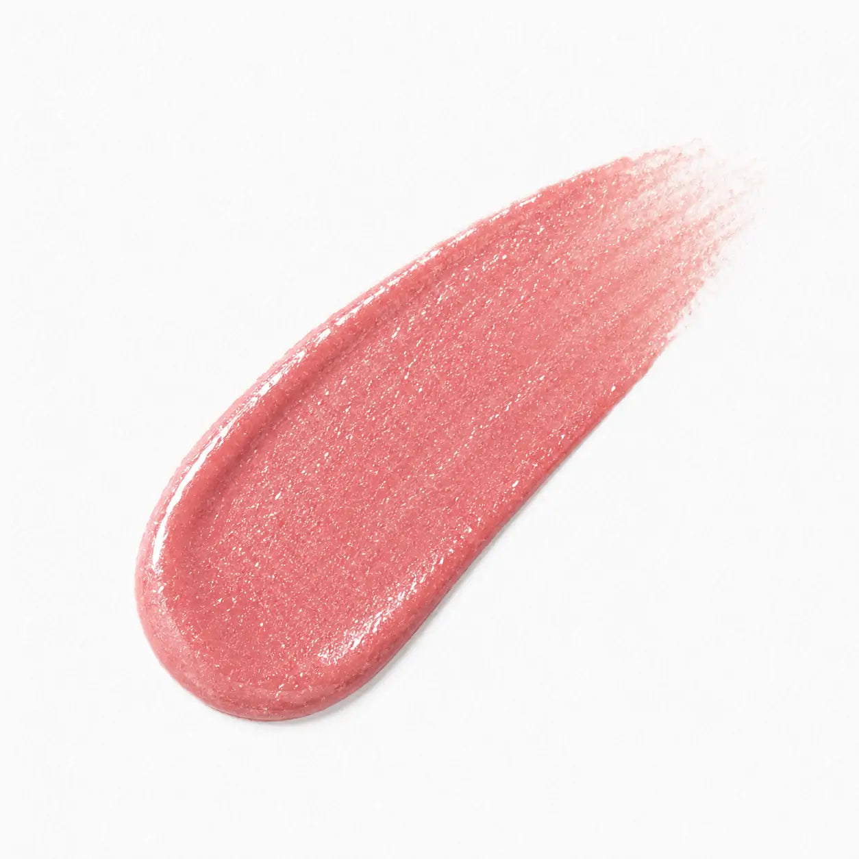 Amostra do Liquid Blush Rosa Tropical com brilho fino em fundo branco